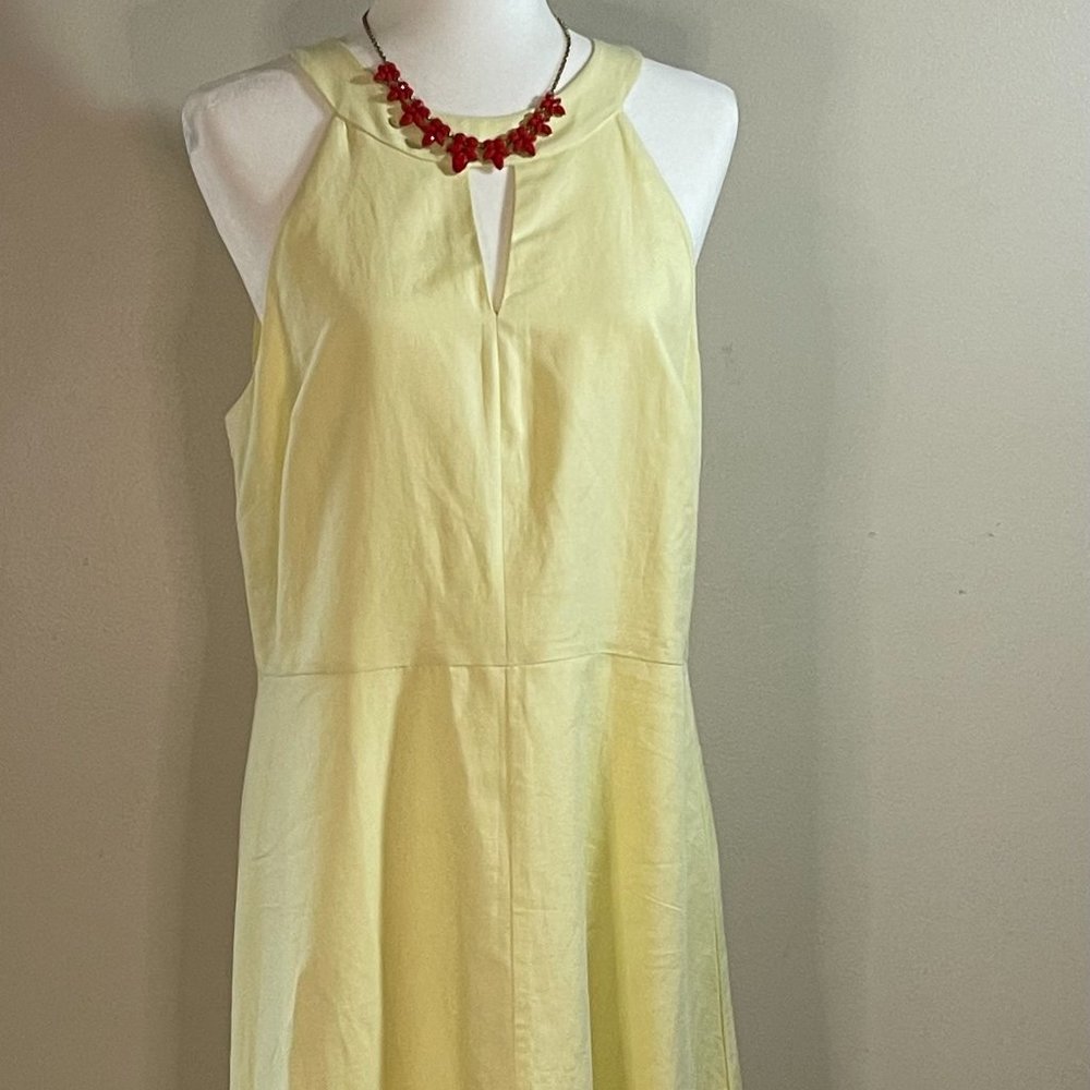 Ann Taylor NWT, Lined, Linen Summer Dress, Size 14